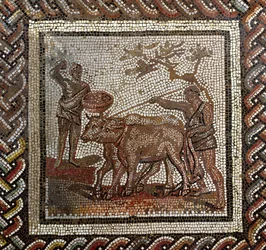 Arando, de Saint-Romain-en-Gal, Ródano-Alpes, Francia, siglo III d.C. (mosaico)
